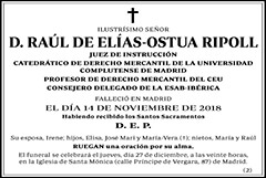 Raúl de Elías-Ostua Ripoll